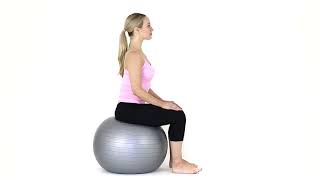 How to bounce on a Swiss ball for back pain relief screenshot 4