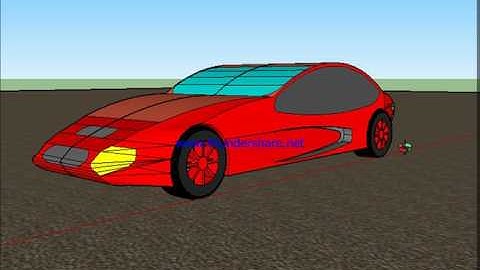 Sketchup car video animation