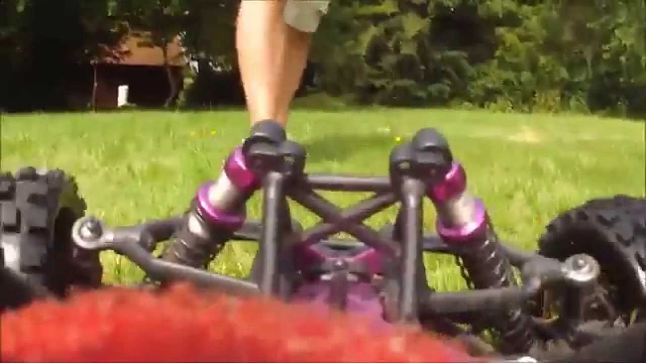 HPI Baja 5b - onboard camera re-play mini XD1080. 1/5 petrol rc car