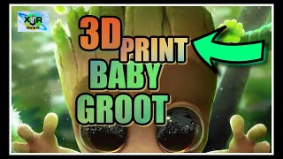 How to remove SUPPORTS on 3D Resin Prints [ Baby GROOT ]  $500 Subscribe Giveaway
