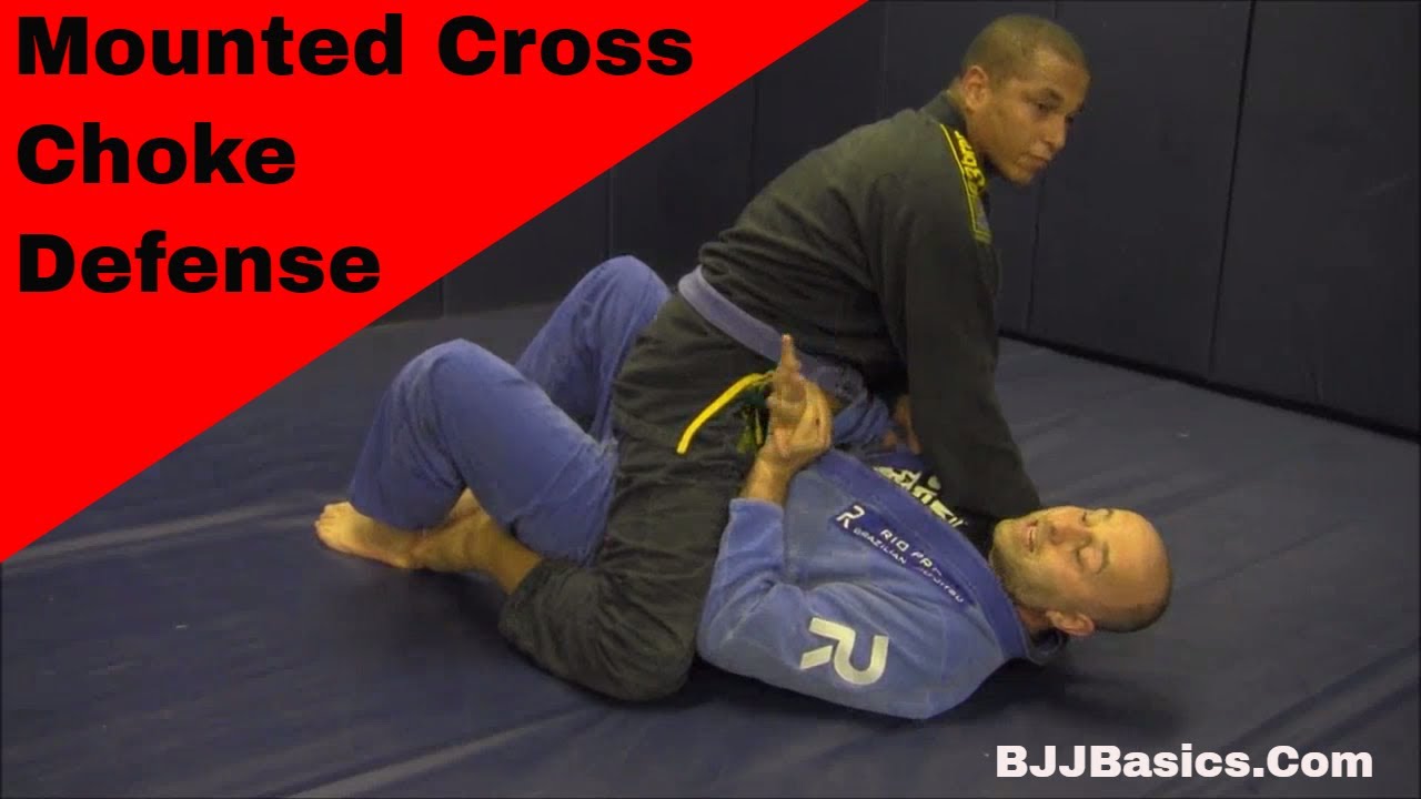 BJJ Basics Mounted Cross Choke Defense Early Recognition YouTube