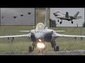 IMPRESSIONNANT !  Rafale / F-35 Décollage/Atterrissage à Mont-de-Marsan  AFB