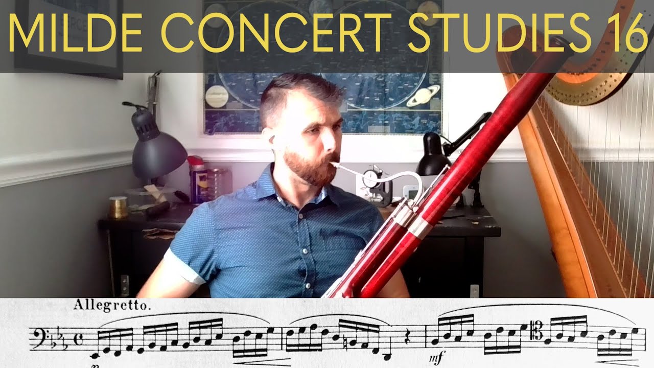 Milde Concert Studies for Bassoon no 16 YouTube