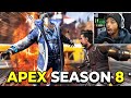 APEX LEGENDS SEASON 8 GAMEPLAY! Reacting to Fuse Abilities, Map Changes, Gold Mags, BP Skins + MORE!