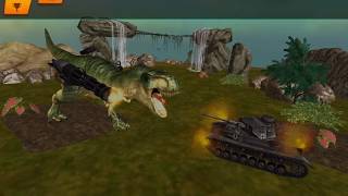 Dinosaur Battle Simulator Android Gameplay | Dinosaur Vs Tanks Military | Fun Action Shooting Game#1 screenshot 4