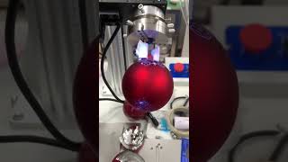 Christmas glass ball round surface 3D laser marking