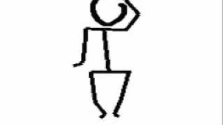 random stick figure dancing