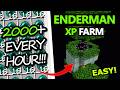 EASIEST ENDERMAN XP FARM In Minecraft Bedrock!