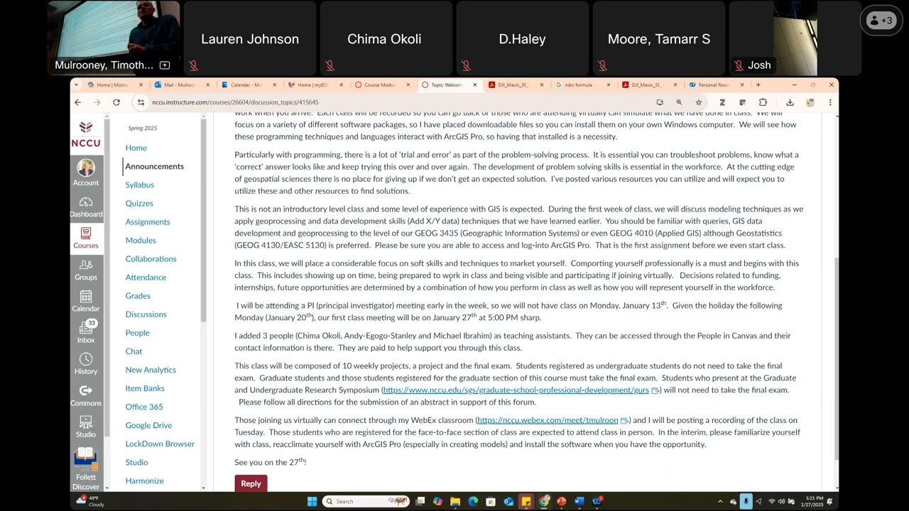 Data Science Class - 01/27/2025