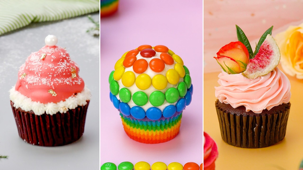 The Perfect Cupcake Recipe | Secrets To Piping Cupcake Cream In 3 Beautiful Styles For Beginners