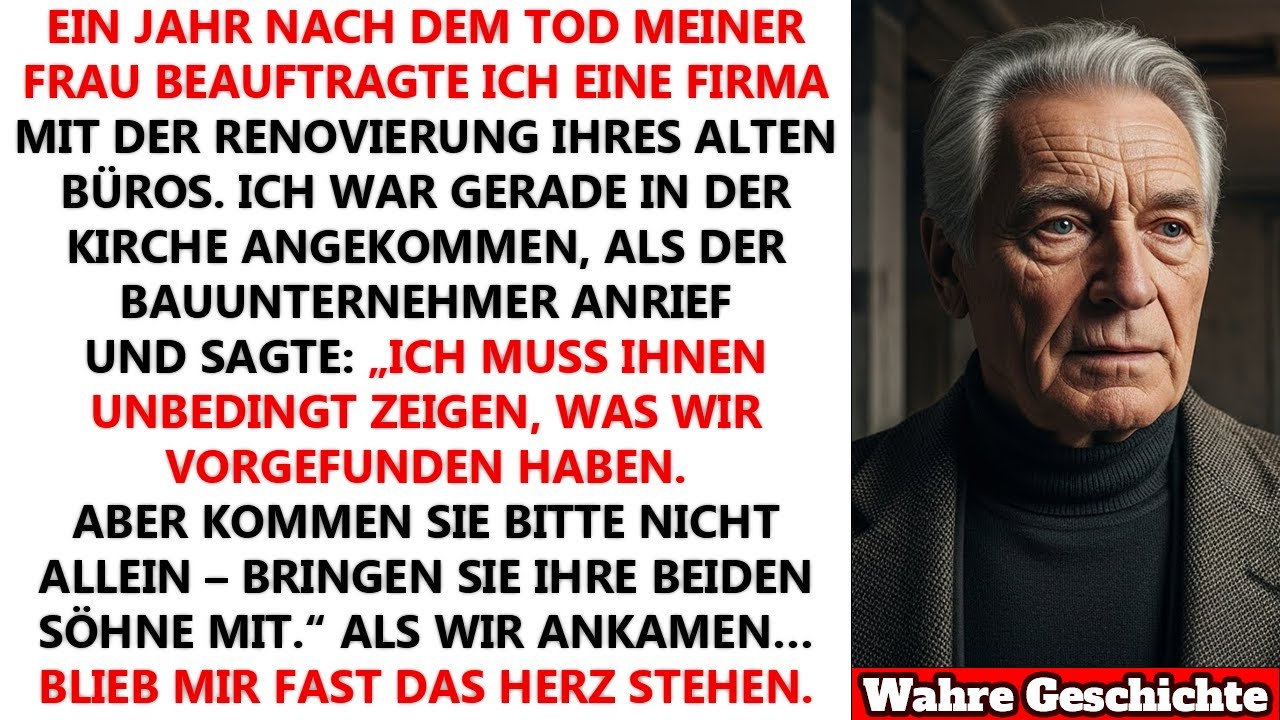 „Komm nicht allein – bring deine Söhne mit“, sagte der Handwerker nach der Arbeit.