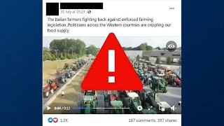 Fact check: Misleading beer festival video claims to show Italian farmers protest