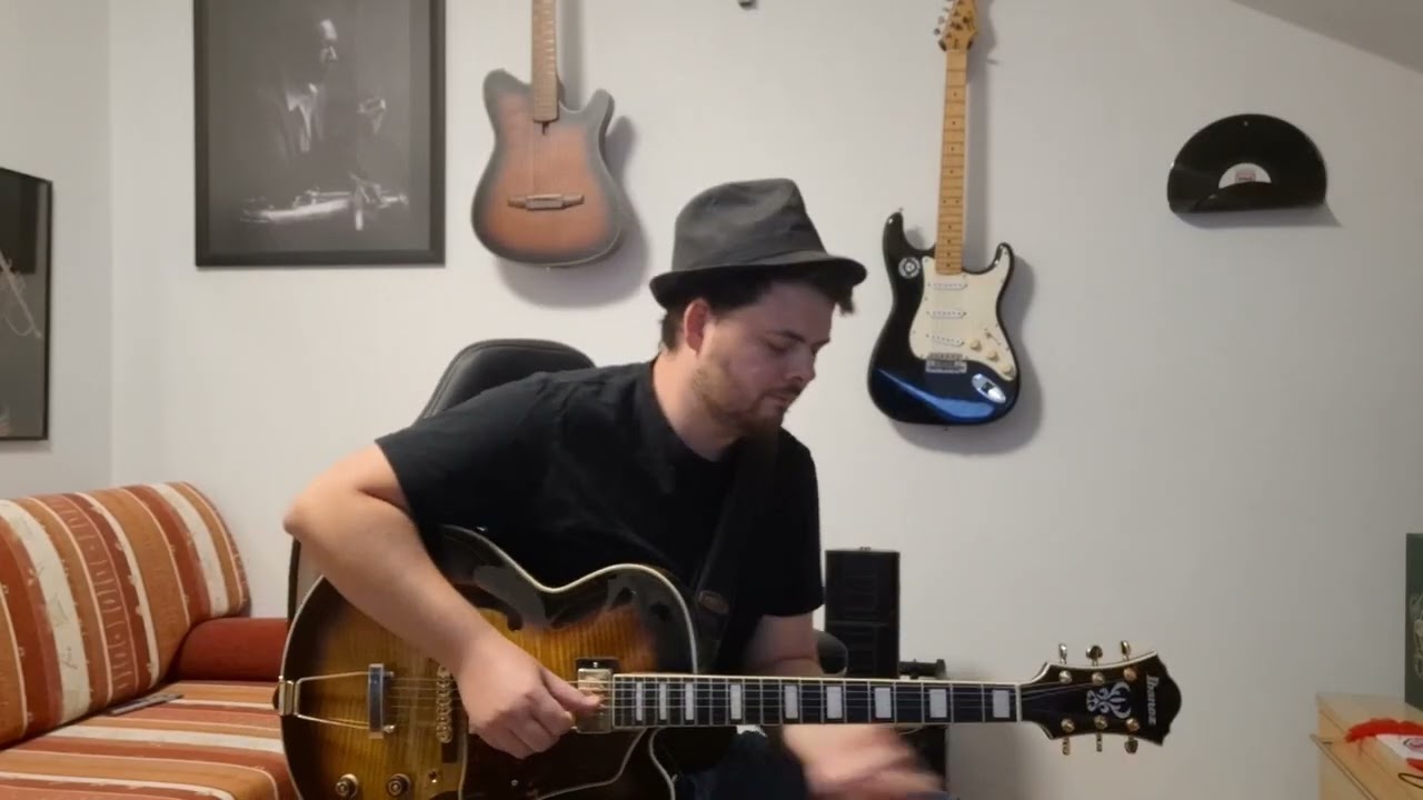 Englishman in New York, Sting Guitar Interpretation on Ibanez AF95FM and DV Mark Little Jazz