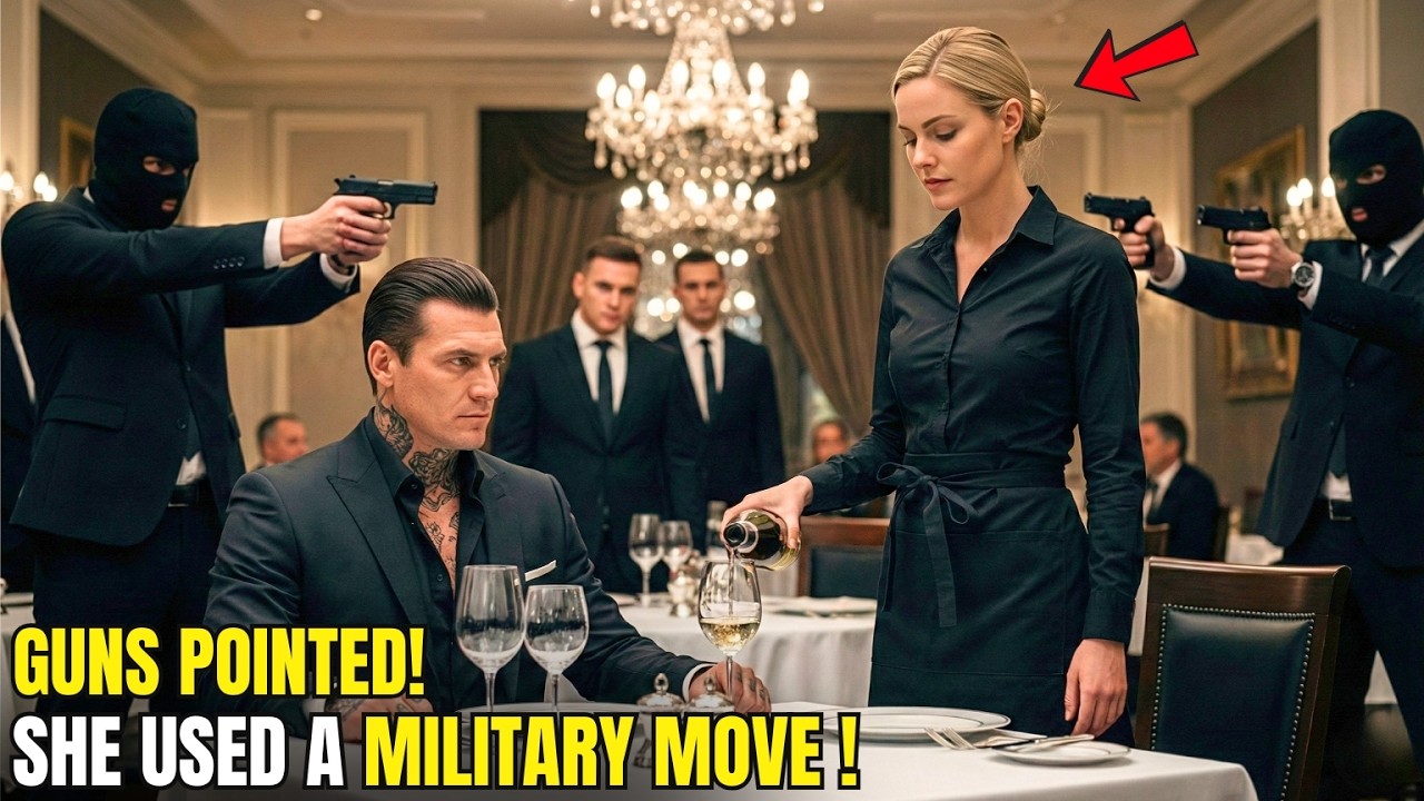 Вооружённые бандиты напали на босса мафии — пока тихая официантка не применила военный приём.