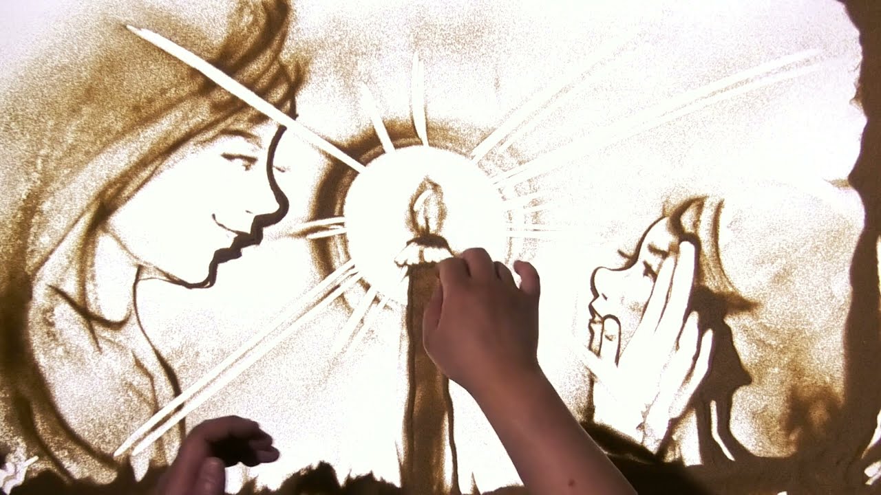 感動必至】クリスマス2024をサンドアートで表現してみた - YouTube