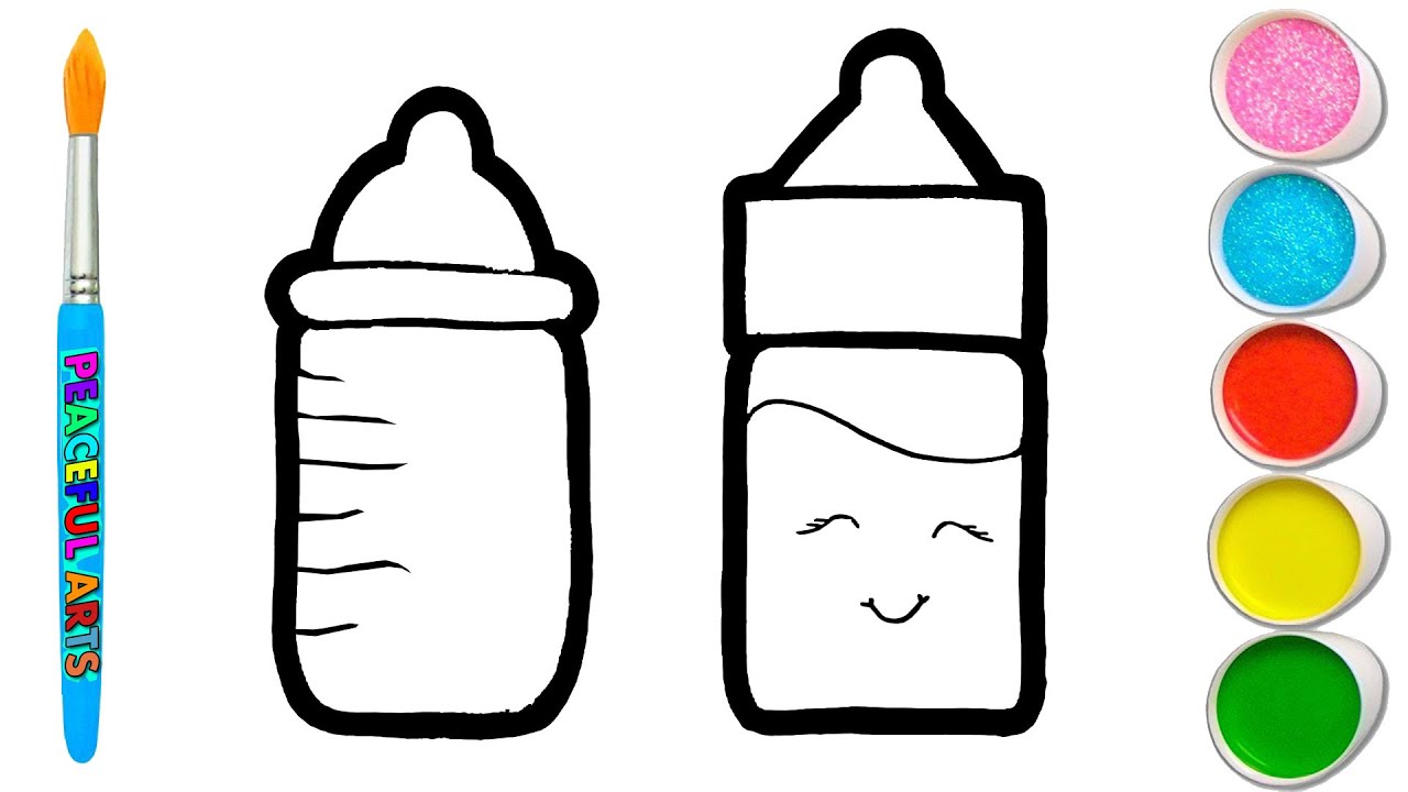 How to Draw a Baby Bottle easy, Drawing Step by Step - YouTube