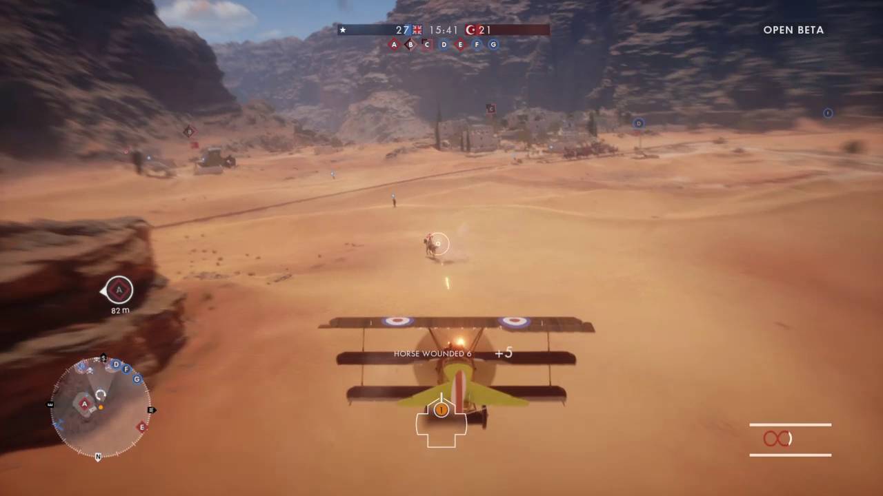 Battlefield 1 Plane Horse Road Kill