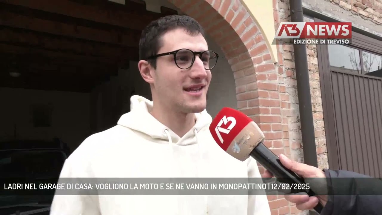 LADRI NEL GARAGE DI CASA: VOGLIONO LA MOTO E SE NE VANNO IN MONOPATTINO | 12/02/2025