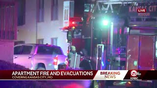 KCFD battled 4-alarm fire at apartment building