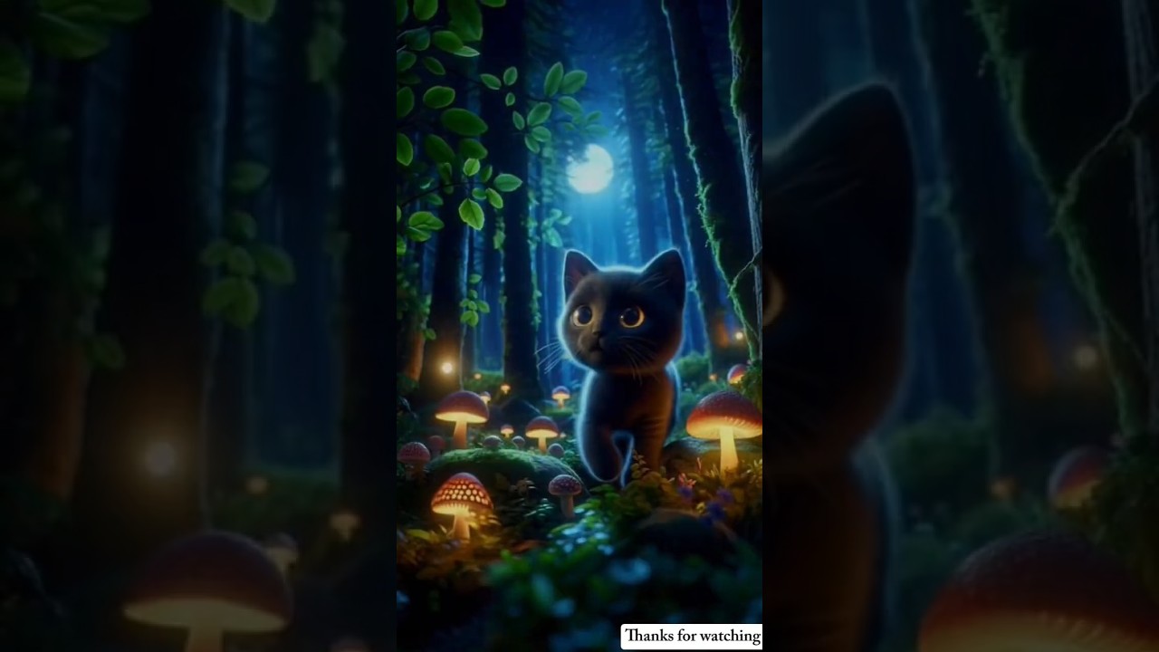 The kitten lost in forest 😱