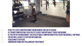 DOUBLE JUMP LATERAL BURPEE OVER – DB/Bar