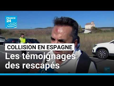 Accident ferroviaire en Espagne : les témoignages des rescapés à Urda • FRANCE 24
