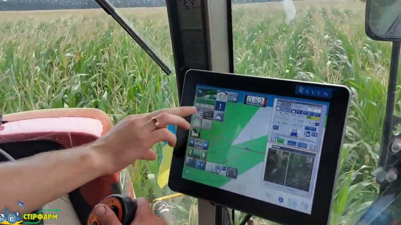 Робота камери візуальної навігації Raven VSN на обприскувачі Case 3230