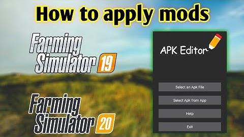 FS 20 APPLY MODS METHOD | FARMING SIMULATOR 20| #fs20