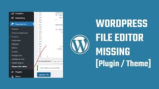 Fix: WordPress theme file editor missing in appearance | Enable plugin file editor | #WordPress