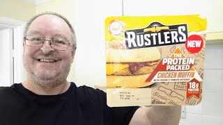 *NEW* Rustlers The Protein Packed Chicken Muffin With Cheese & Tomato Ketchup ~ Food Review
