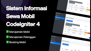 Source Code Sistem Informasi Sewa Mobil Codeigniter 4 Gratis
