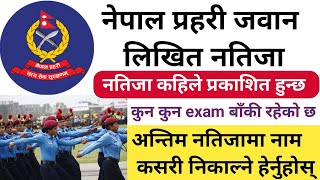 Nepal police Jawan likhit exam Results published date | Nepal police Jawan results 2081 |