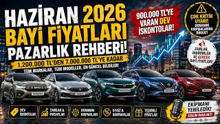 Tüm Markaların Haziran Ayı Pazarlıklı Fiyatları | Bayi Gezisi