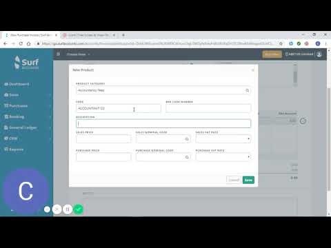 4. Surf Accounts Tutorial Part 4 - How To Enter Individual Purchase Invoices in Surf .mp4