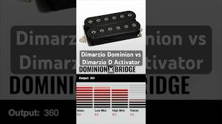 Dimarzio Dominion vs Dimarzio D Activator X