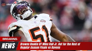 Download lagu Browns Rookie DT Mike Hall Jr. Out for the Rest of Regular-Season Finale vs Ravens । USA TODAY NEWS