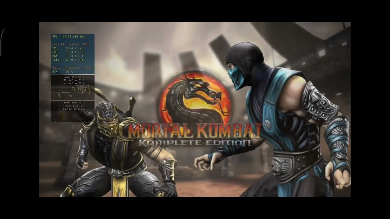 Aps3e v1.35. Mortal Kombat 9