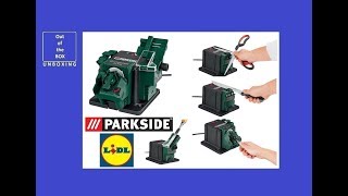 Parkside Tool Sharpening Station PSS 65 A1 UNBOXING (Lidl 65 W 6700 min-1  max. 23100 min-1) - YouTube