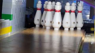 Lego Bowling Alley | Full 2 cycles of my Lego bowling pinsetter updated