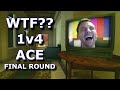 CRINGE ACE 1v4 FINAL ROUND CLUTCH | CS:GO