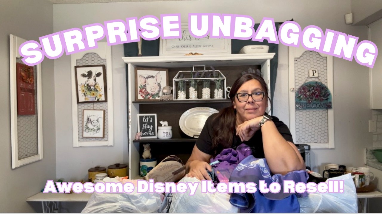 Surprise unbagging! Awesome Disney items to resell! See my reaction to some great items!