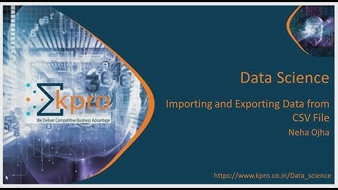 4.Importing and Exporting Data in R from CSV File