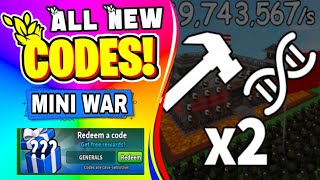 *NEW* ALL WORKING CODES FOR MINI WAR IN JULY 2026 ROBLOX MINI WAR CODES 2026! screenshot 4