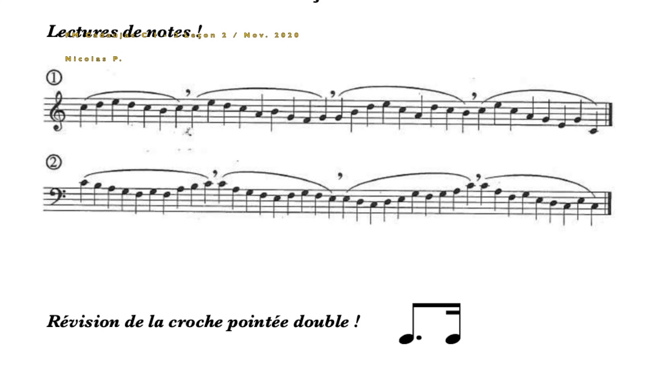 Formation Musicale // Cycle I - 2ème année - Leçon 2 - YouTube