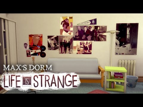 MAX'S DORM ROOM W/ CC | The Sims 4 Life is Strange Build