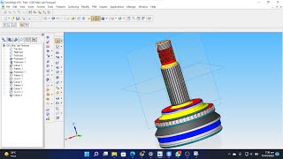 CV Joint or Axle of cars on Solid Edge V20