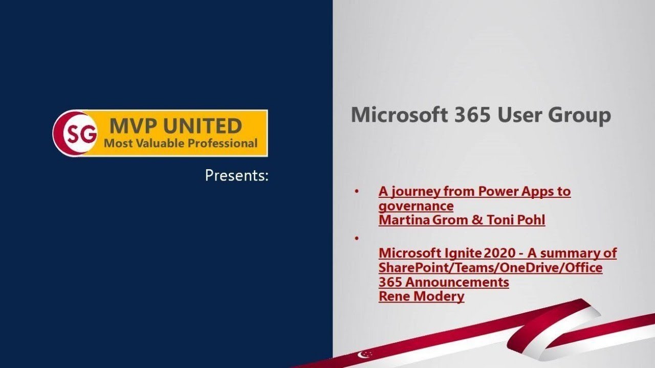 Microsoft 365 User Group - Power Platform Governance & Ignite Recap
