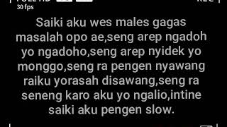 Lagu jawa fersi dangdut.