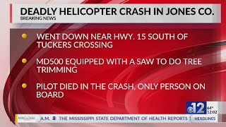 Deadly helicopter crash in Jones County