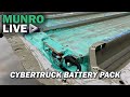 Tesla cybertruck battery pack our first impressions under the lid